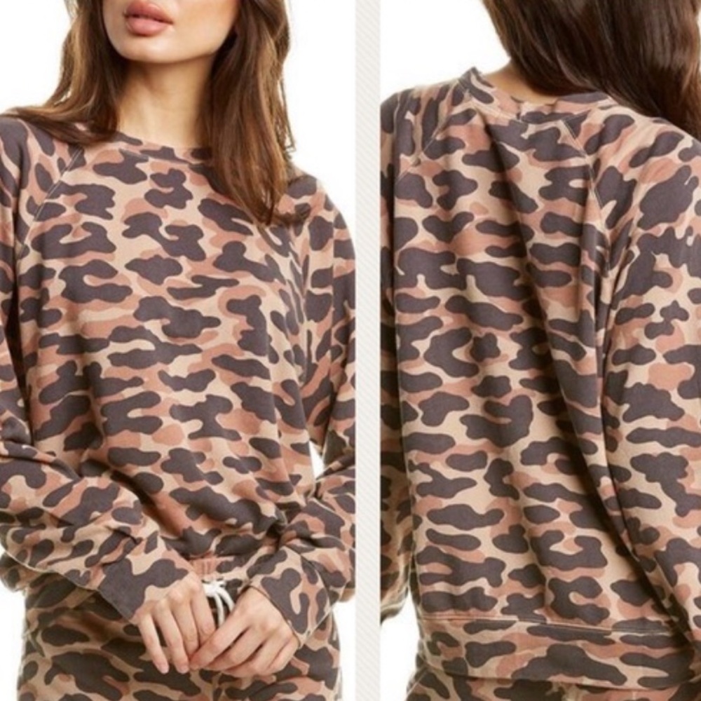 MONROW Animal Camo Print Sweatshirt - XL - Picture 2 of 12